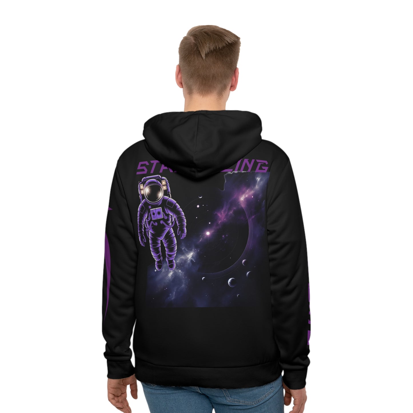 Astronaut Hoodie, Stargazing Apparel, Cosmic Sweatshirt, Unique Galaxy Gear, Men's AOP Hoodie, Space-Themed Gift